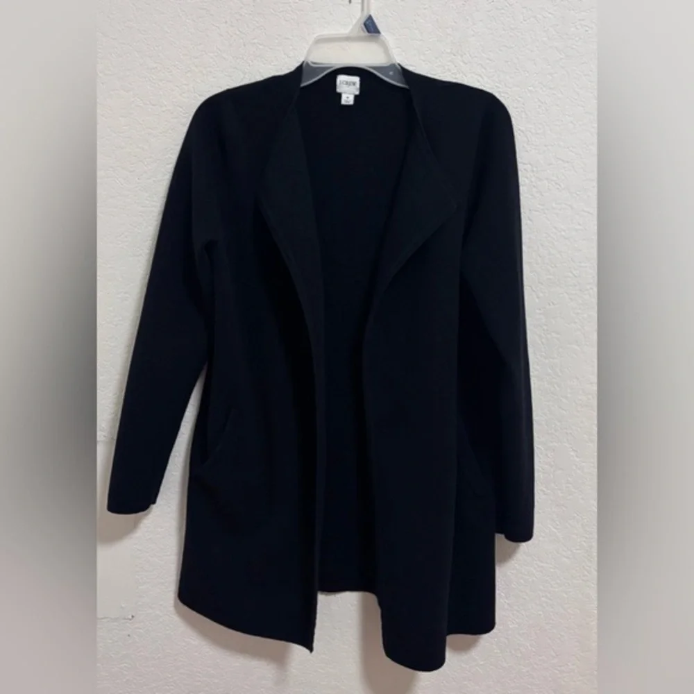 J. Crew open front cotton sweater blazer